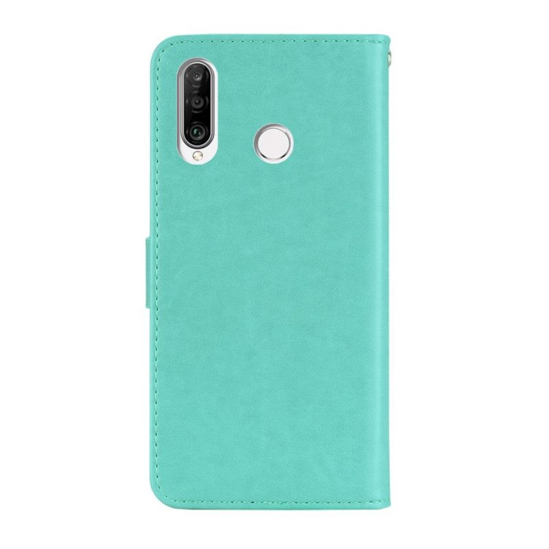 Fodral Huawei Y6p Grå Ugglamandala Och Rem