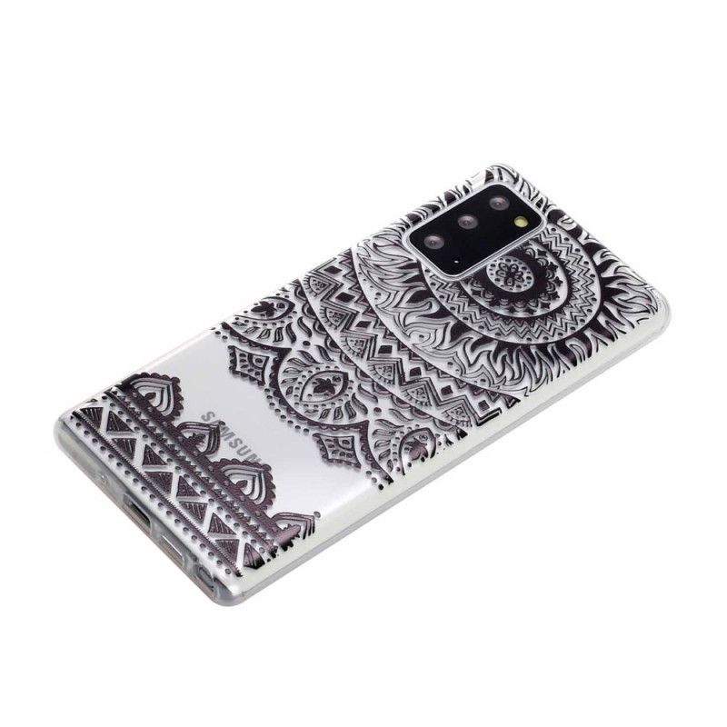 Skal Samsung Galaxy Note 20 Genomskinliga Blommamandala