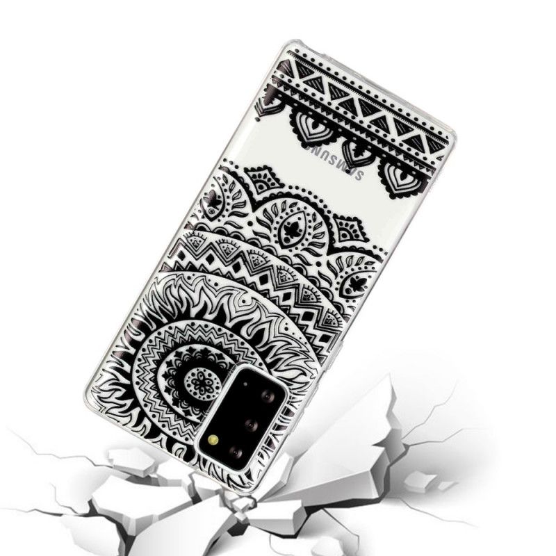 Skal Samsung Galaxy Note 20 Genomskinliga Blommamandala