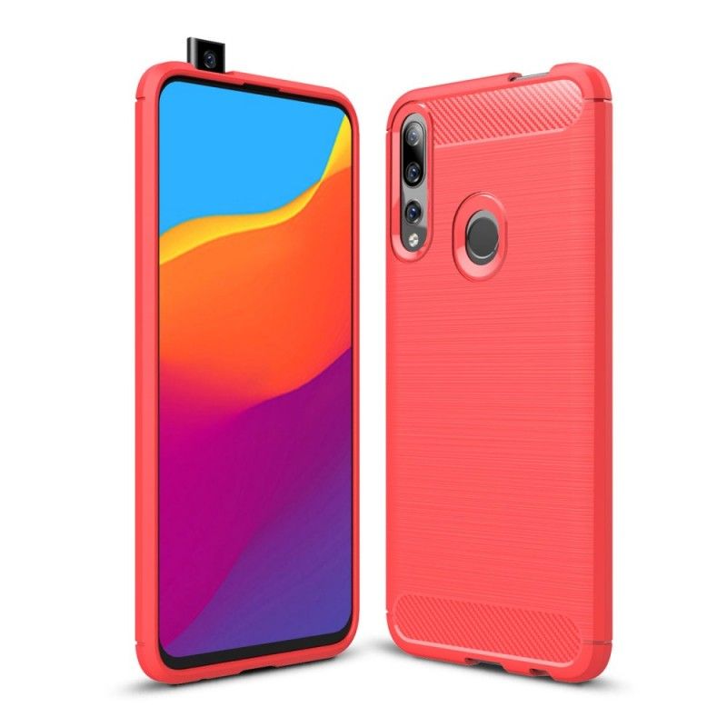 Skal för Huawei P Smart Z Svart Borstad Kolfiber