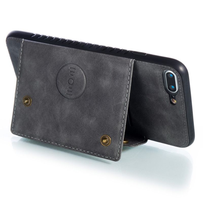Skal iPhone 7 Plus / 8 Plus Svart Snäppplånbok