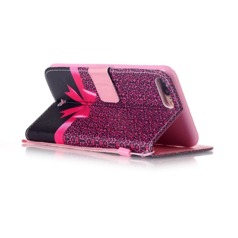 Skyddsfodral iPhone 7 Plus / 8 Plus Leopardrosa Rosett