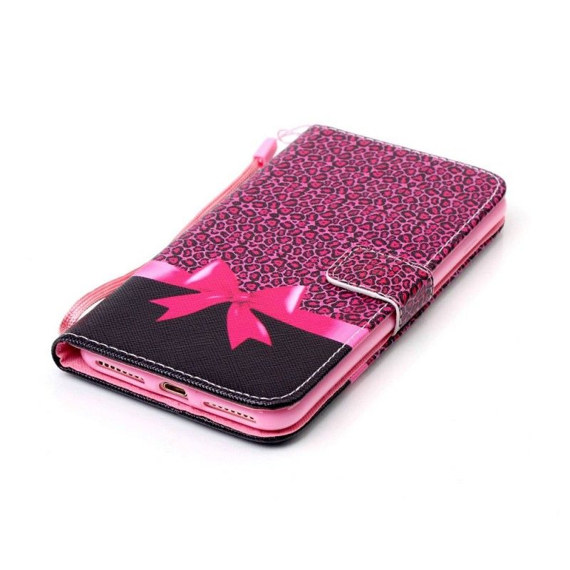 Skyddsfodral iPhone 7 Plus / 8 Plus Leopardrosa Rosett