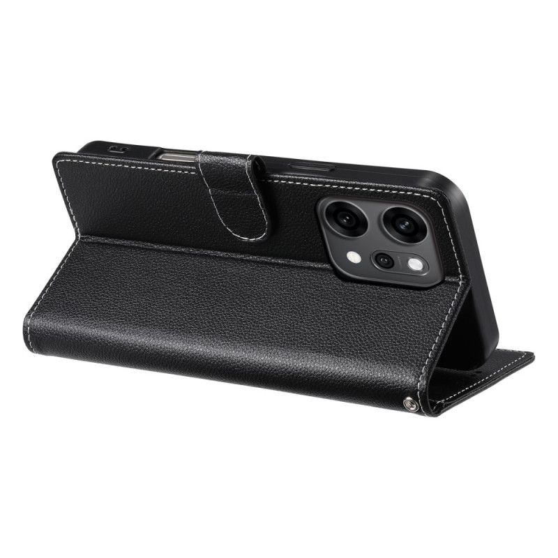 Fodral För Oppo Reno 14 Pro 5g Enfärgat Lädereffekt