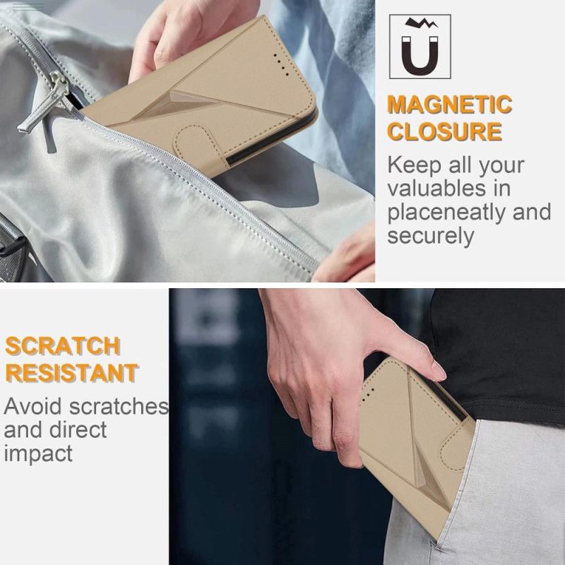 Läderfodral Oppo Reno 14 Pro 5g Telefonfodral Triangulärt Mönster