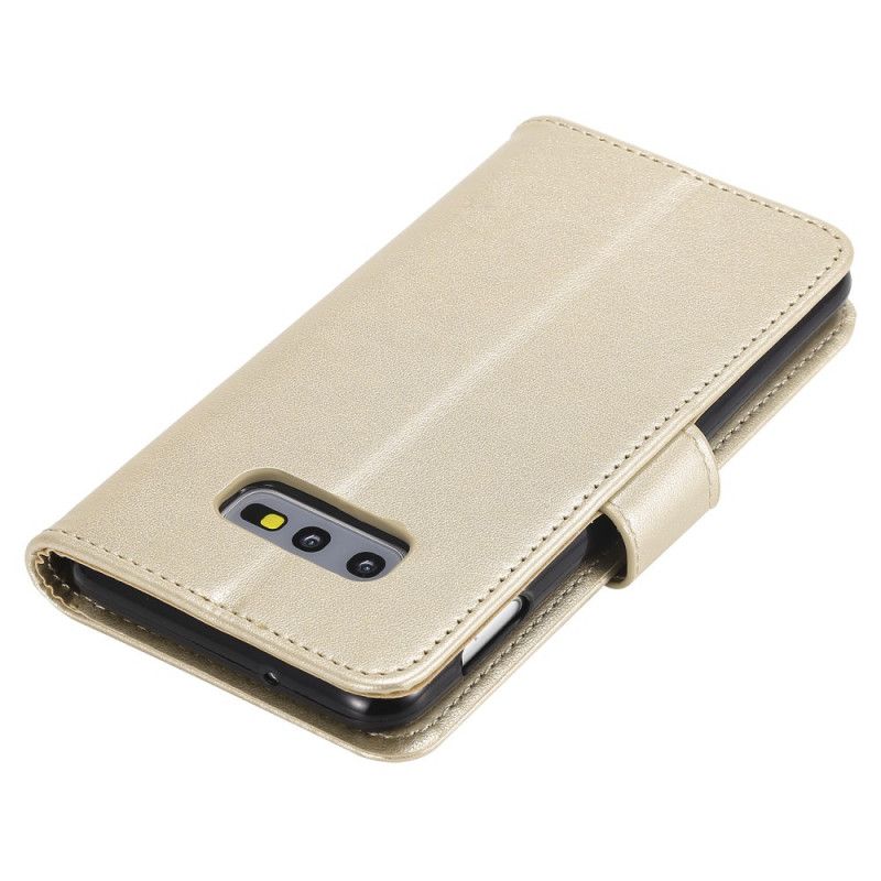 Läderfodral Samsung Galaxy S10e Grå Mobilskal Thong Reverie
