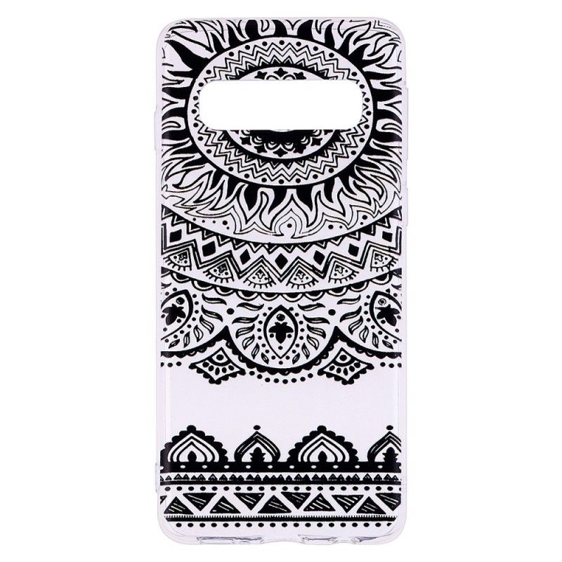 Skal Samsung Galaxy S10e Mobilskal Genomskinlig Blommamandala