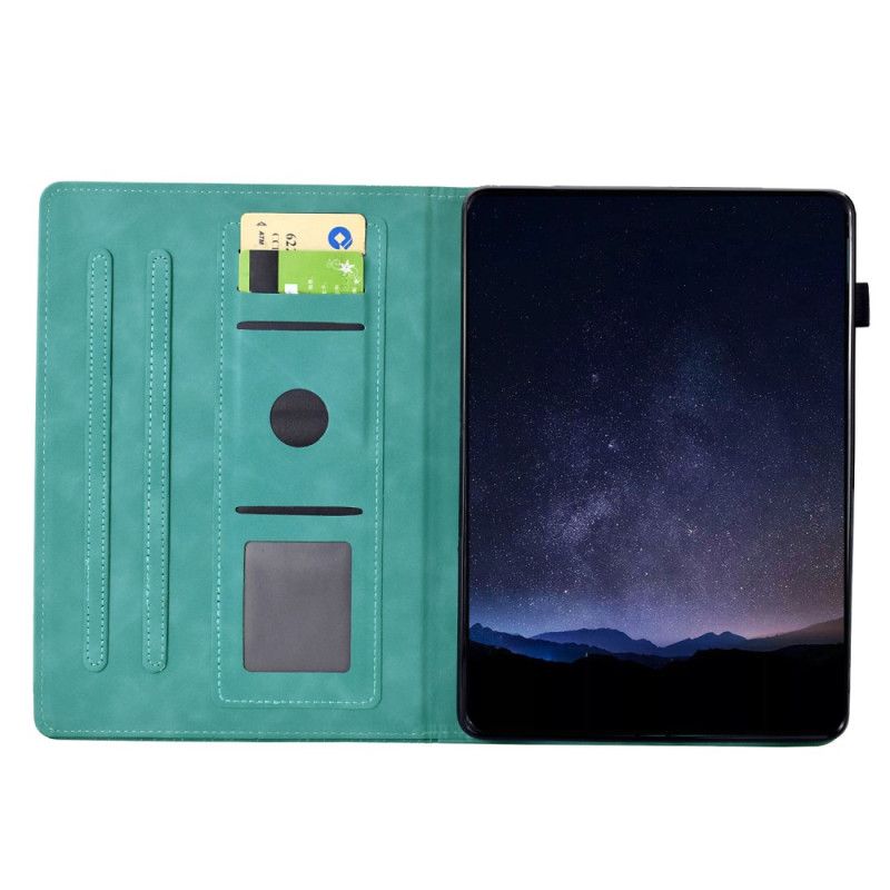 Fodral Samsung Galaxy Tab S11 Kattmotiv Med Mockaeffekt