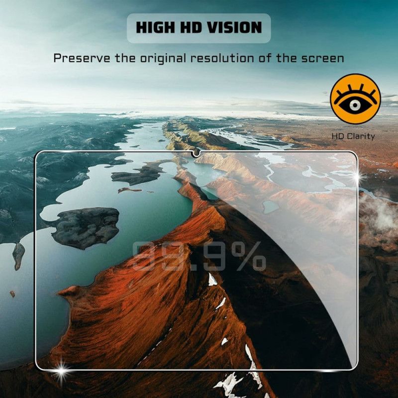 Skal För Samsung Galaxy Tab S11 Transparent Med Skärmskydd I Härdat Glas
