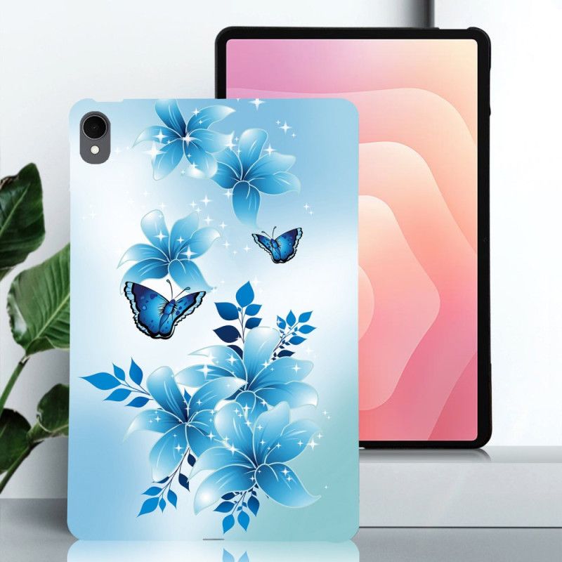 Skal Samsung Galaxy Tab S11 Små Blå Fjärilar