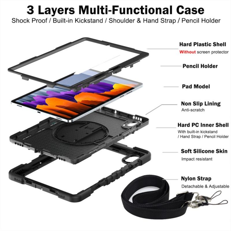 Skal Samsung Galaxy Tab S11 Telefonfodral Robust Med Axelrem