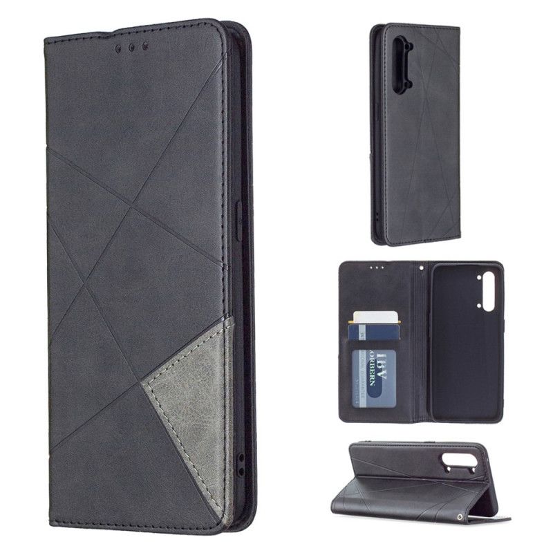 Folio-fodral Oppo Find X2 Lite Svart Mobilskal Artiststil
