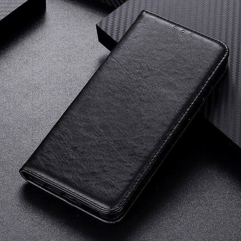 Folio-fodral Realme 7 Svart Diskret Läderstil
