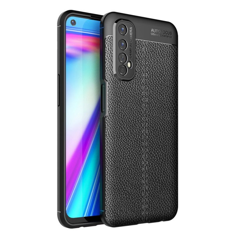 Skal för Realme 7 Svart Dubbelt Linjär Effekt