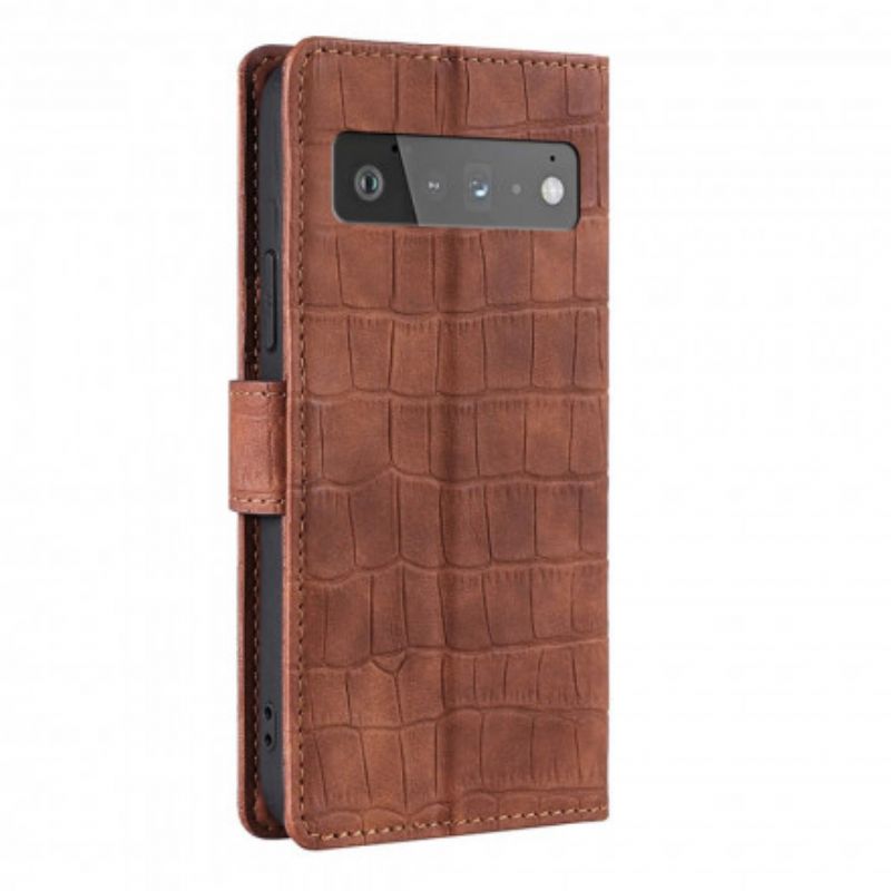 Fodral Google Pixel 6 Pro Skin-touch Crocodile