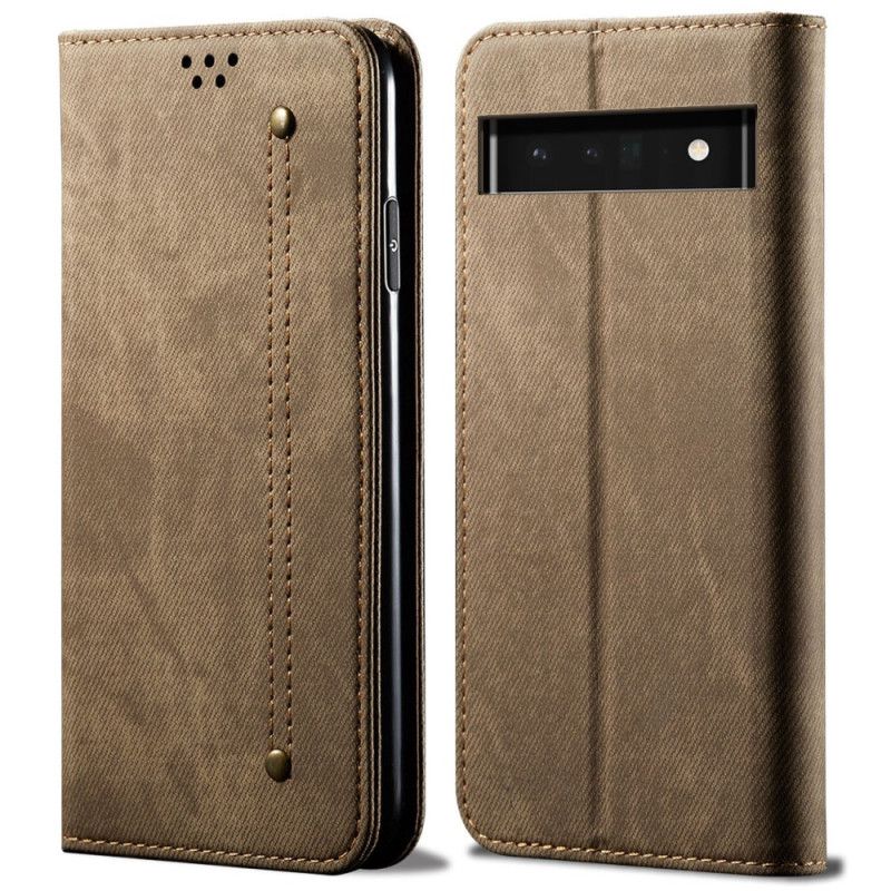 Folio-fodral Google Pixel 6 Pro Denimtyg