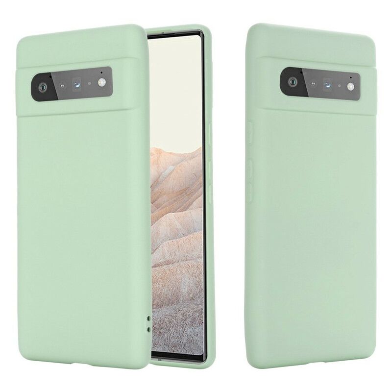 Skal Google Pixel 6 Pro Telefonfodral Flytande Silikon Med Rem