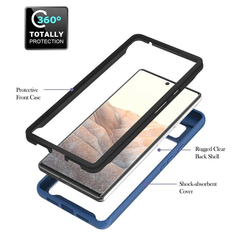 Skal Google Pixel 6 Pro Telefonfodral Hybrid Fasade Kanter Med Ring