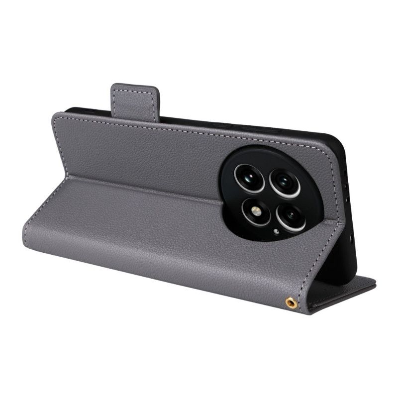 Läderfodral Oneplus 13 Telefonfodral Strukturerad Konstläder Med Rem