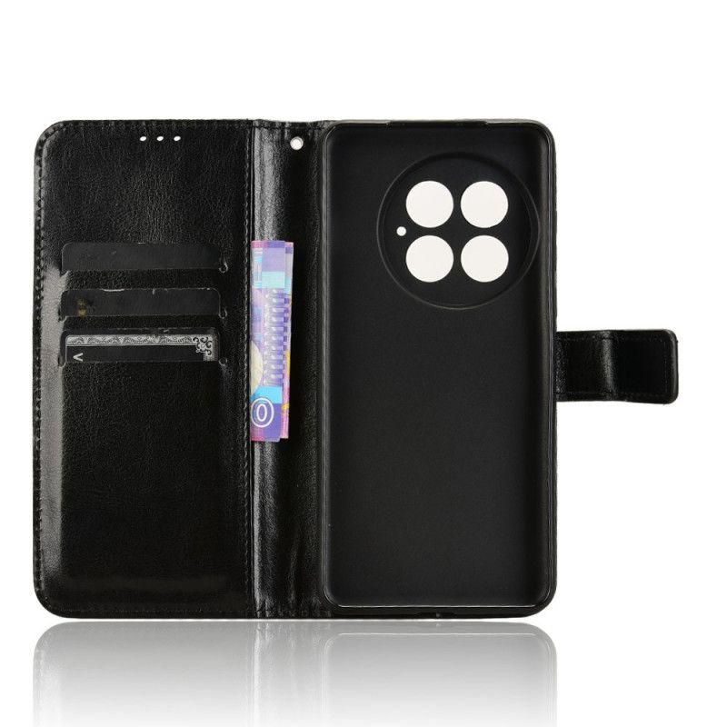 Läderskal Fodral Oneplus 13 Flashigt Konstläder