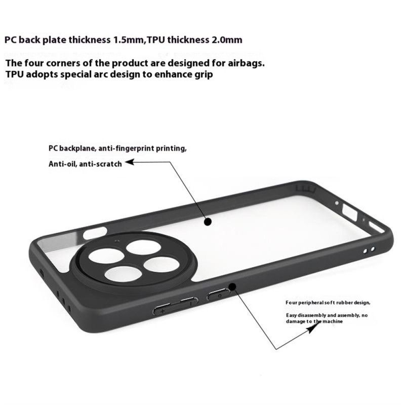 Skal För Oneplus 13 Hybrid Svart Kant