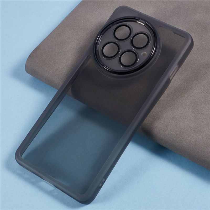 Skal Oneplus 13 2-i-1 Tonat Genomskinligt Skärmskydd Med Härdat Glas