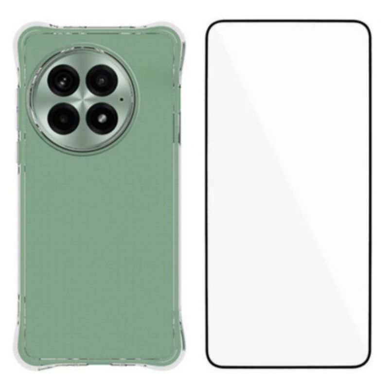 Skal Oneplus 13 Förstärkt Genomskinligt Skärmskydd Med Härdat Glas