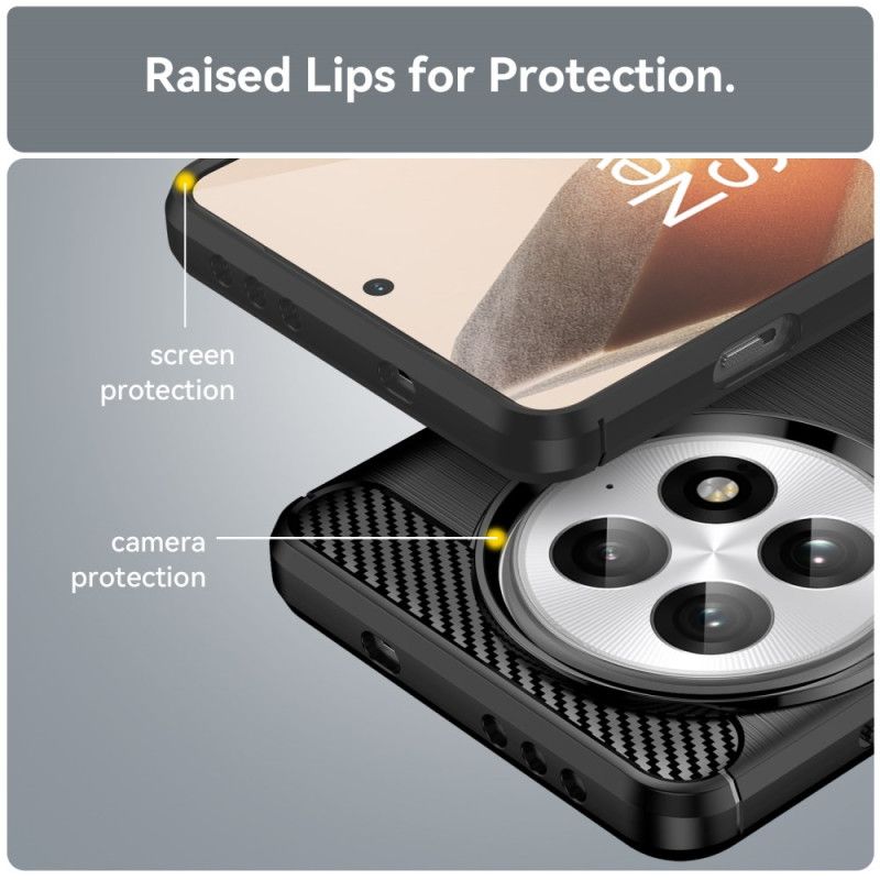 Skal Oneplus 13 Telefonfodral Borstad Kolfiber