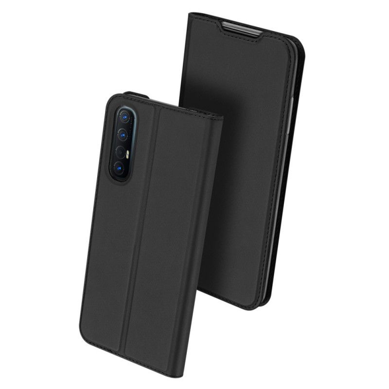 Folio-fodral Oppo Find X2 Neo Mörkblå Pro Dux Ducis Hud