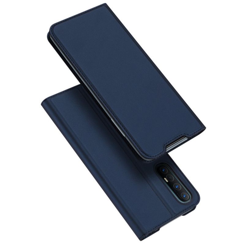 Folio-fodral Oppo Find X2 Neo Mörkblå Pro Dux Ducis Hud