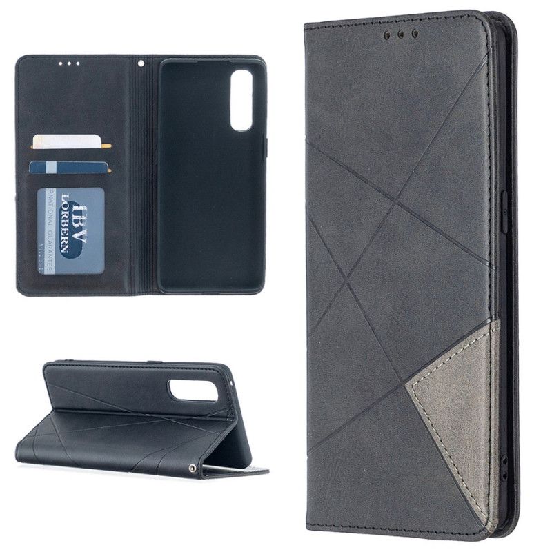 Folio-fodral Oppo Find X2 Neo Svart Artiststil