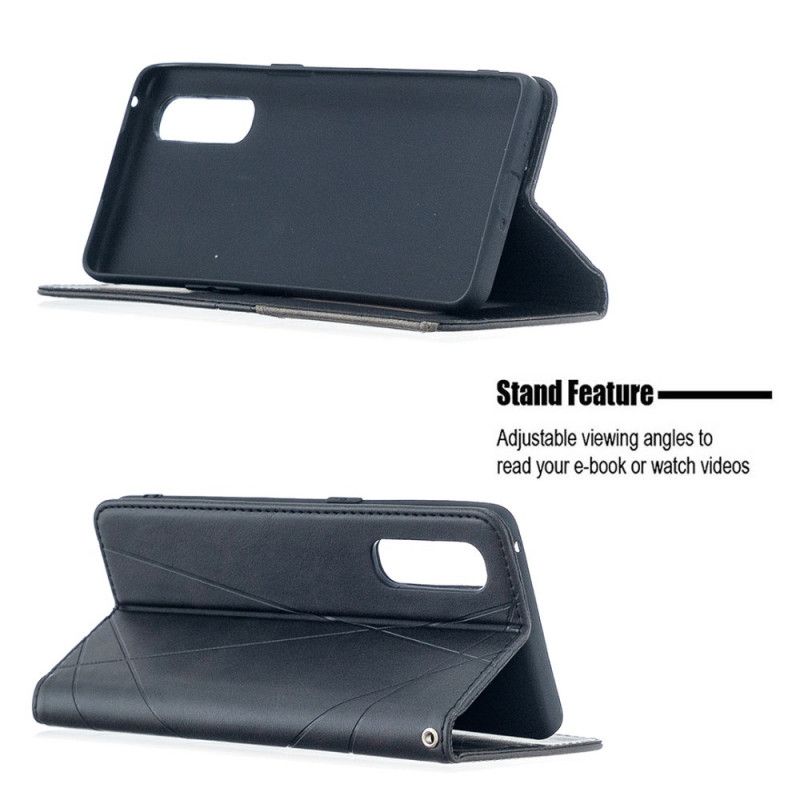 Folio-fodral Oppo Find X2 Neo Svart Artiststil
