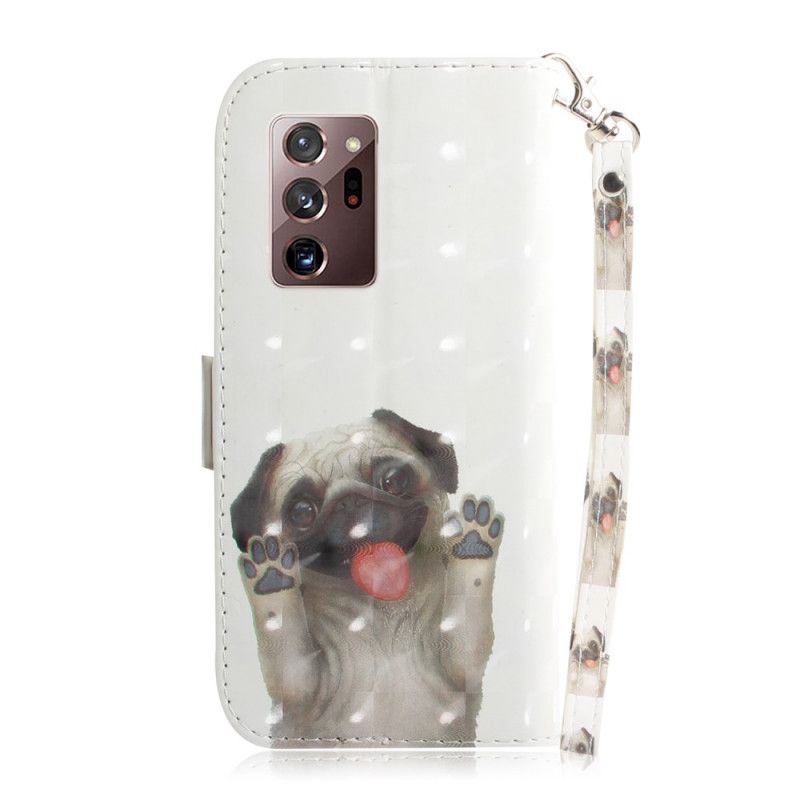 Fodral Samsung Galaxy Note 20 Ultra Älskar Min Hund Med Rem