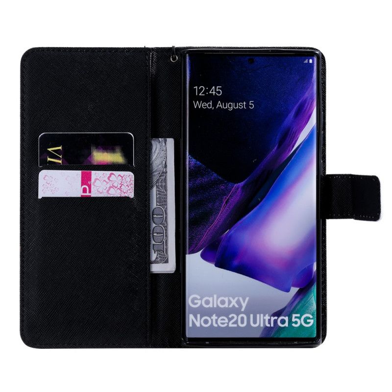 Läderfodral Samsung Galaxy Note 20 Ultra Mobilskal Rör Inte På Min Leksak Med Mobiltelefon