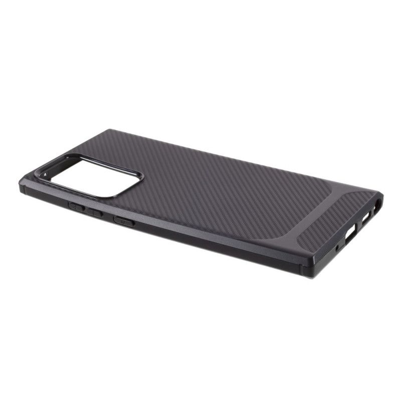 Skal Samsung Galaxy Note 20 Ultra Svart Mobilskal Enkel Flexibel Kolfiber