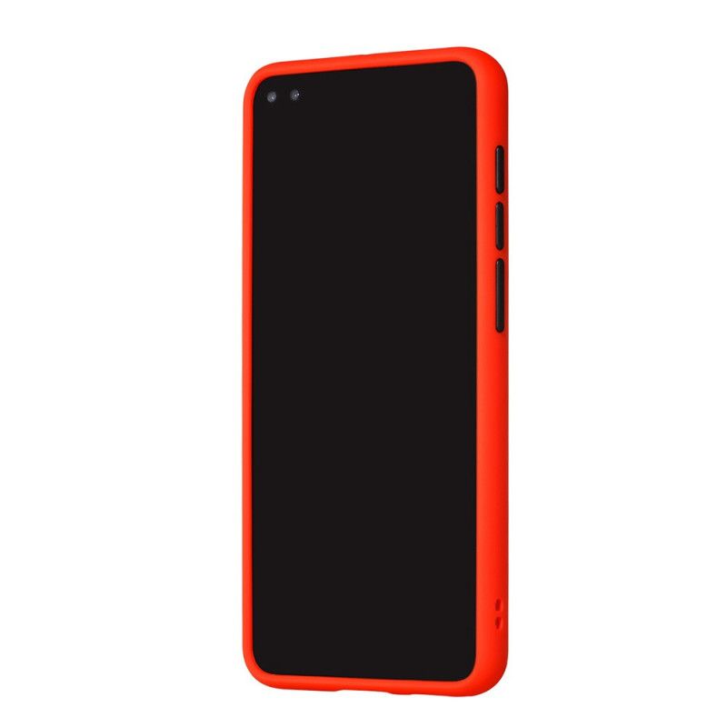 Skal Huawei P40 Svart Transparent Färgad Kontur