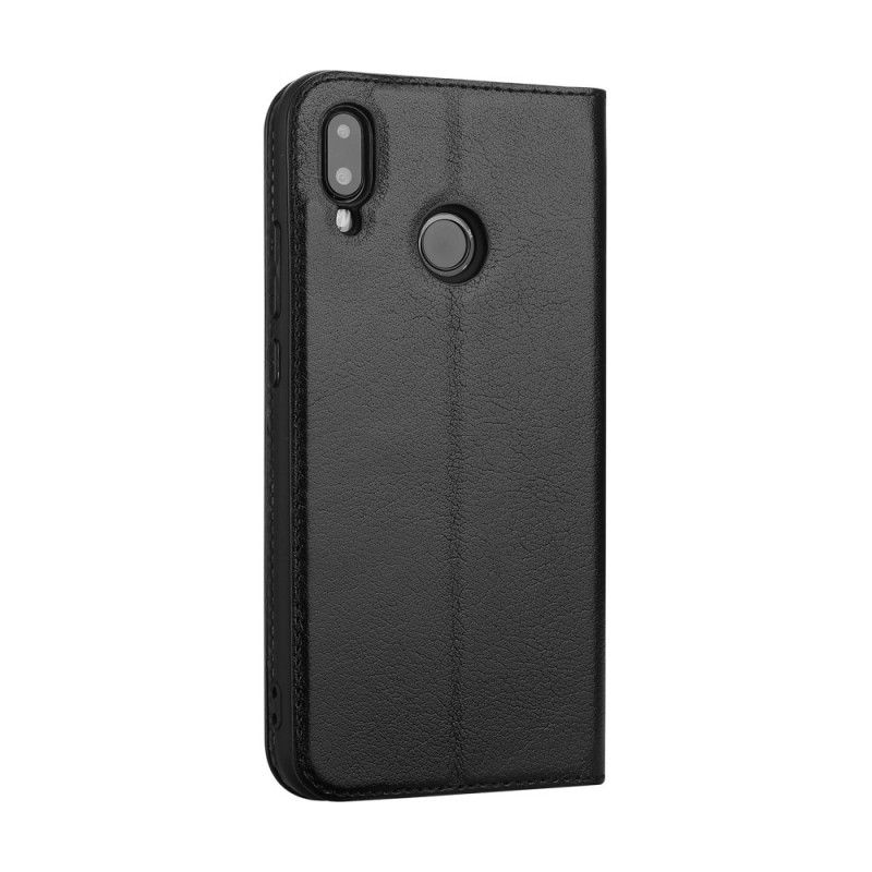 Visa Omslag Huawei P20 Lite Svart Dubbel Lädereffekt