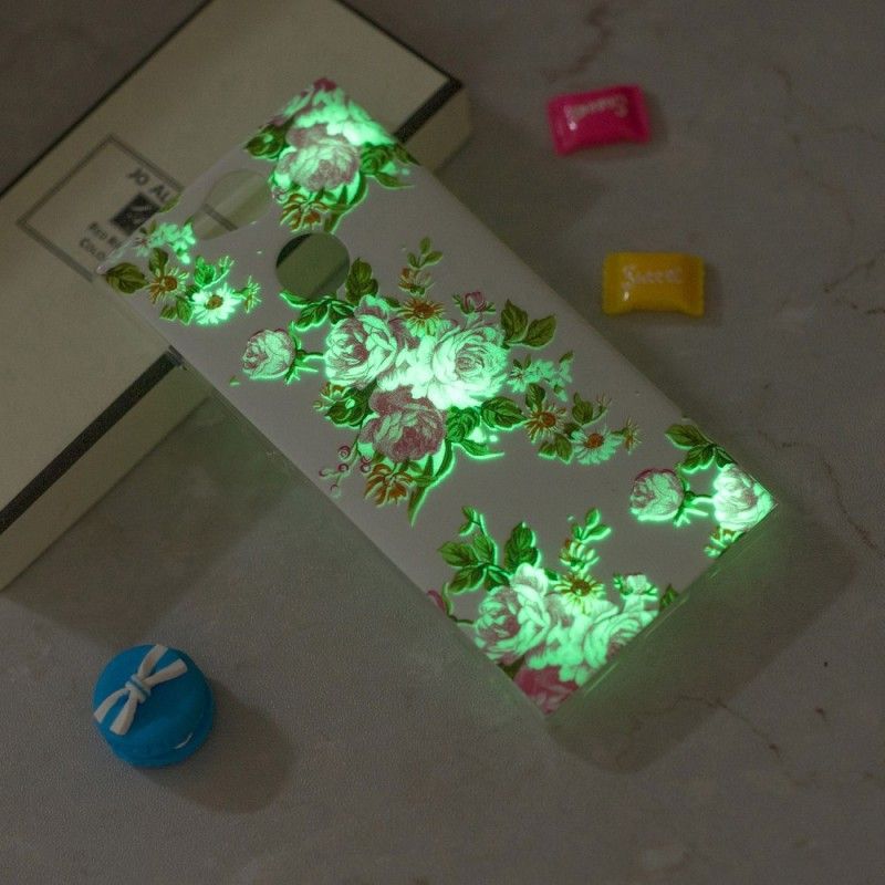 Skal för Sony Xperia XA2 Fluorescerande Frihetsblommor