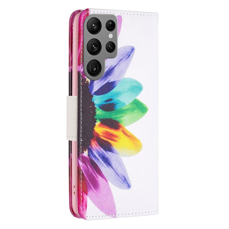 Fodral Samsung Galaxy S24 Ultra 5g Akvarellblomma