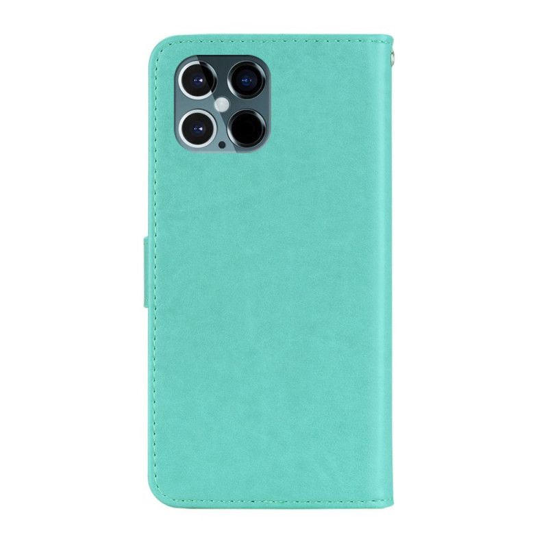 Fodral för iPhone 12 Pro Max Grå Ugglamandala Och Rem