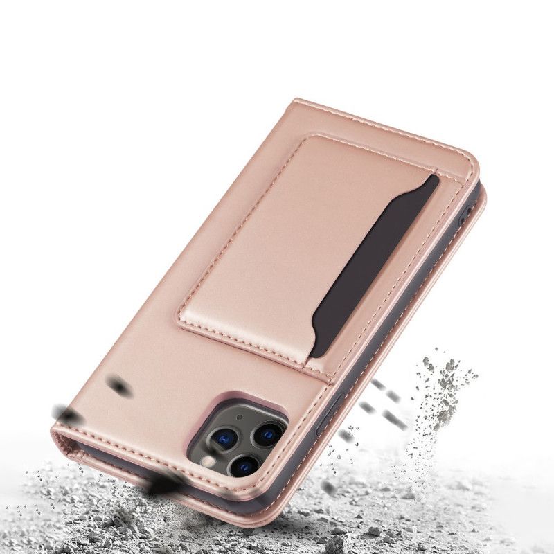 Folio-fodral iPhone 12 Pro Max Svart Stödkorthållare