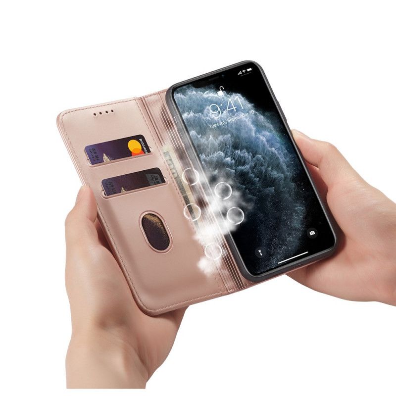 Folio-fodral iPhone 12 Pro Max Svart Stödkorthållare