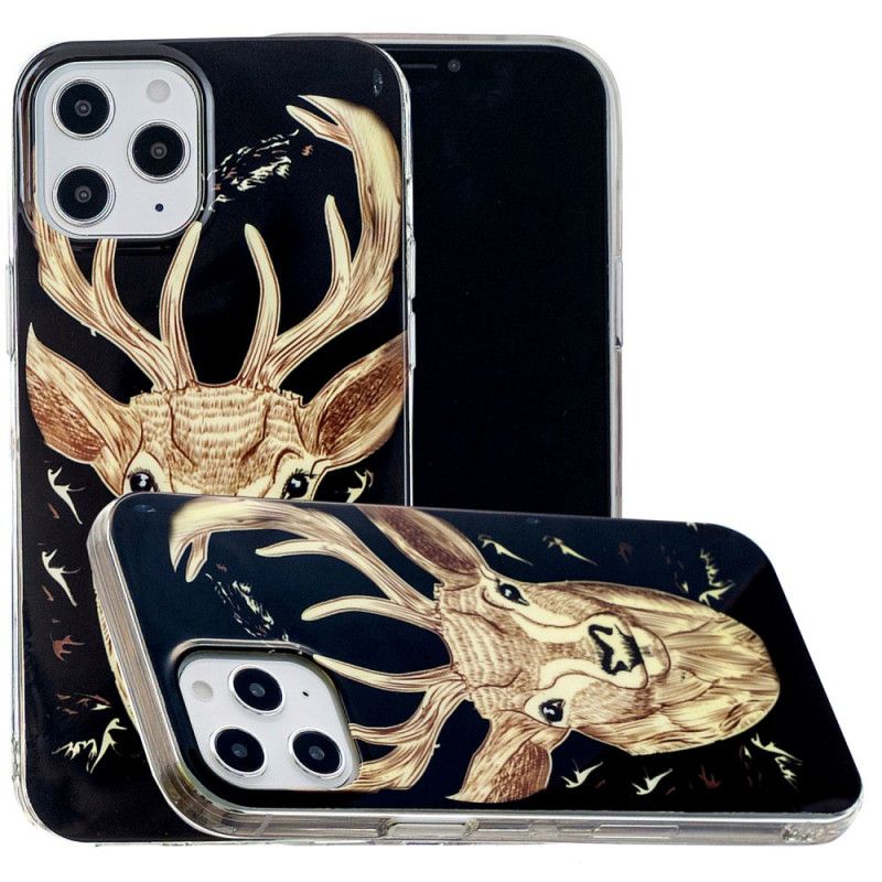 Skal för iPhone 12 Pro Max Majestätiska Fluorescerande Rådjur