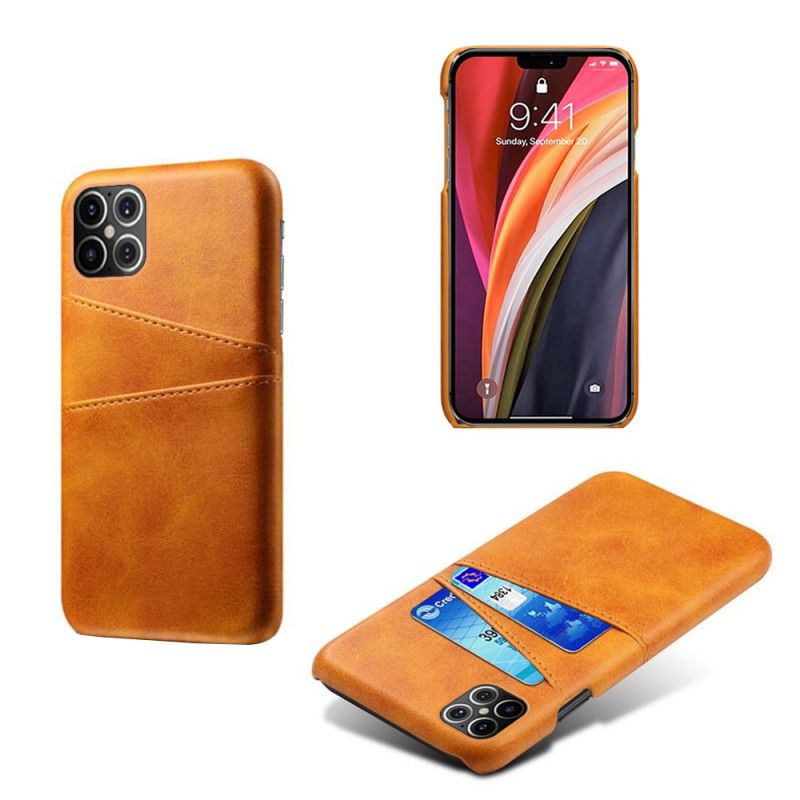 Skal för iPhone 12 Pro Max Svart Dubbelkorthållare