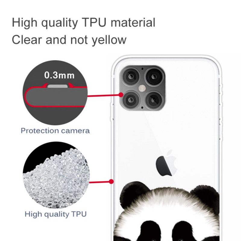 Skal iPhone 12 Pro Max Mobilskal Transparent Panda