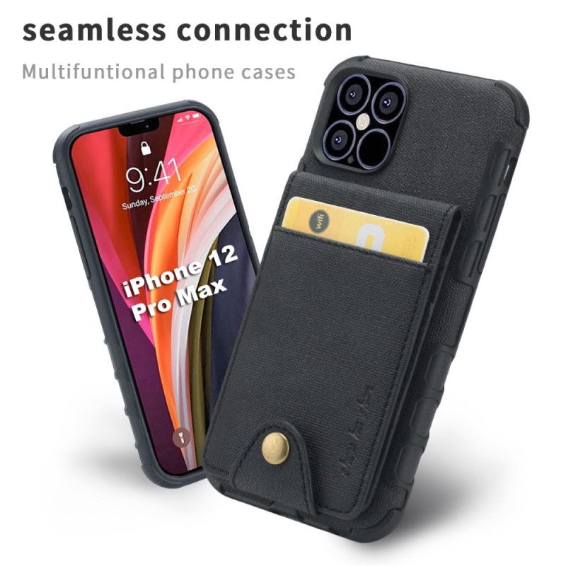 Skal iPhone 12 Pro Max Svart Fällbart Korthållare