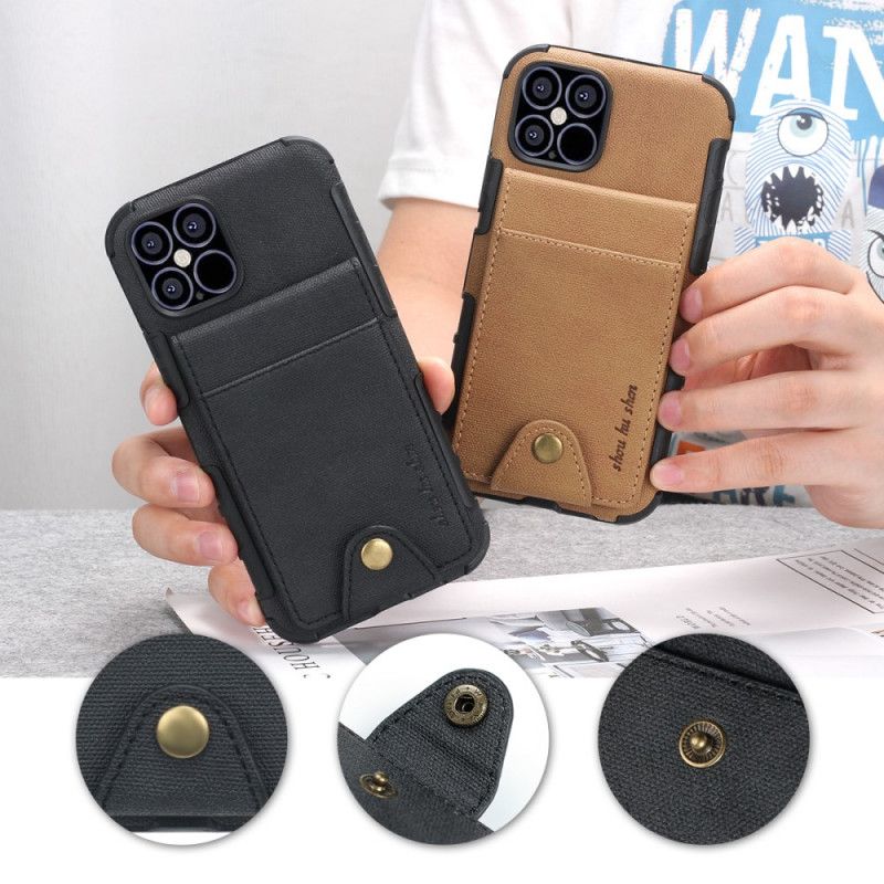 Skal iPhone 12 Pro Max Svart Fällbart Korthållare