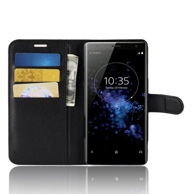Fodral Sony Xperia XZ3 Svart Klassisk