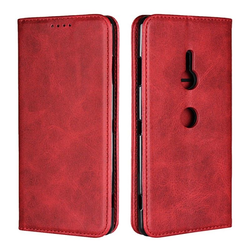 Folio-fodral Sony Xperia XZ3 Svart Lädereffekt