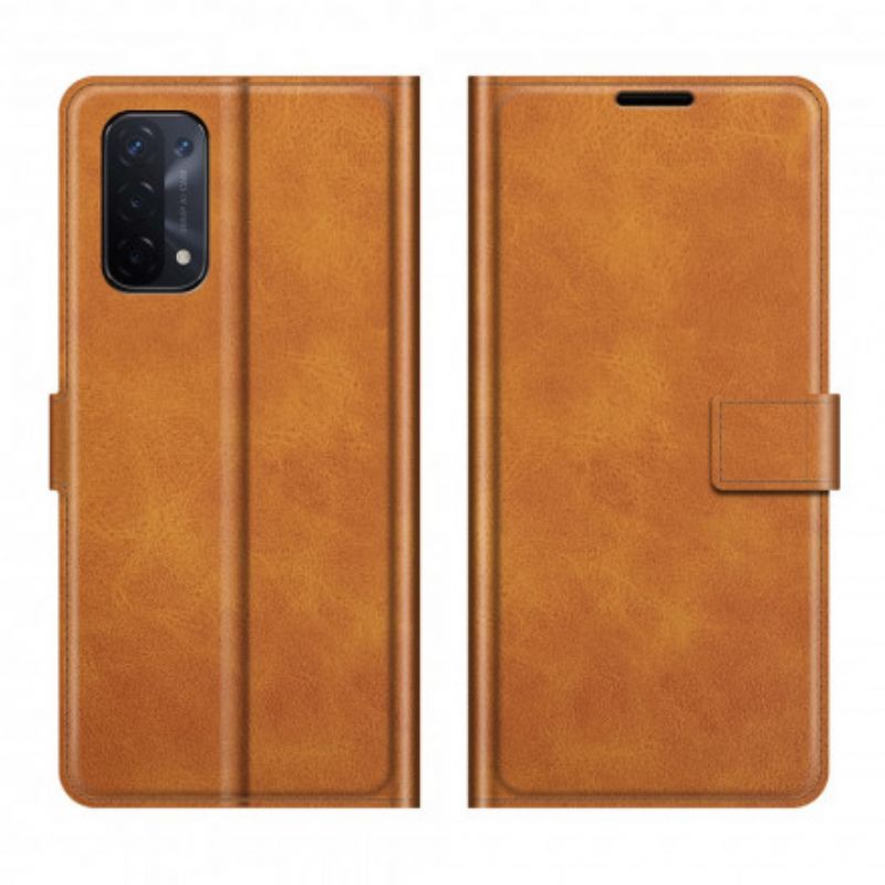 Läderfodral Oppo A54 5g / A74 5g Telefonfodral Klassisk Retroläderstil